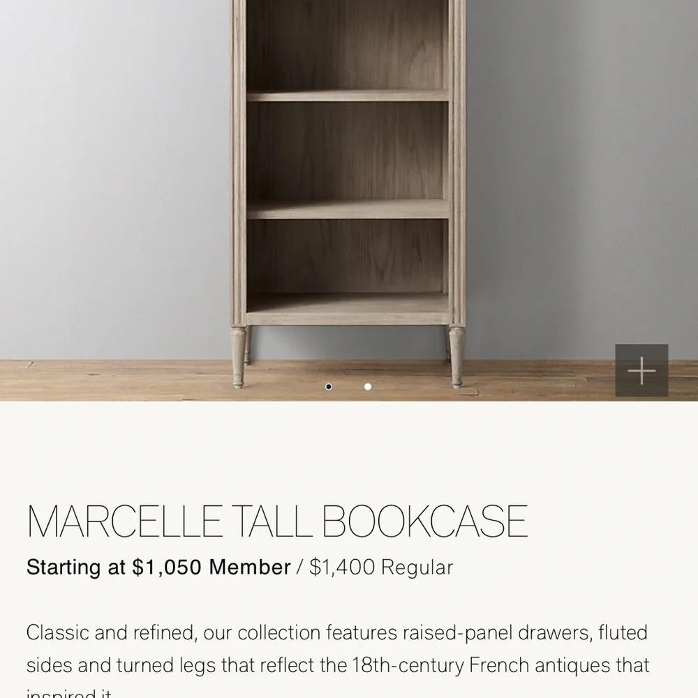 Restoration hardware marcelle collection baby furniture.